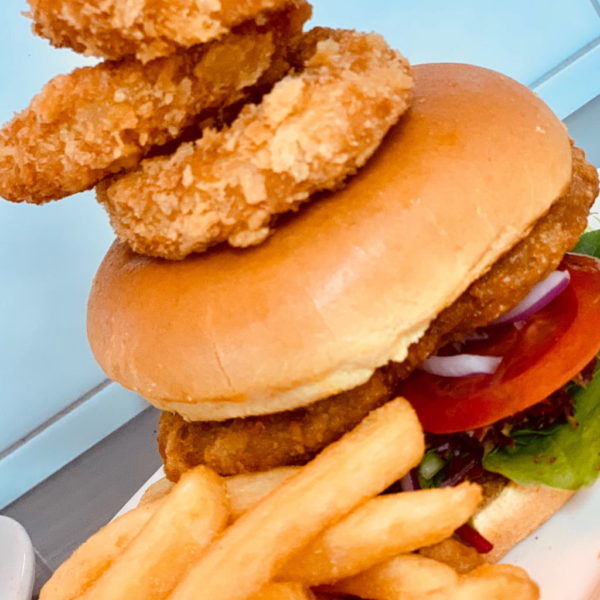 Chicken Schnitzel Burger The Amaroo Tavern Moree